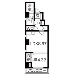 エイトエムジー名駅の物件間取画像